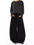 Men's Plus Size Drawstring Wide Leg Pants