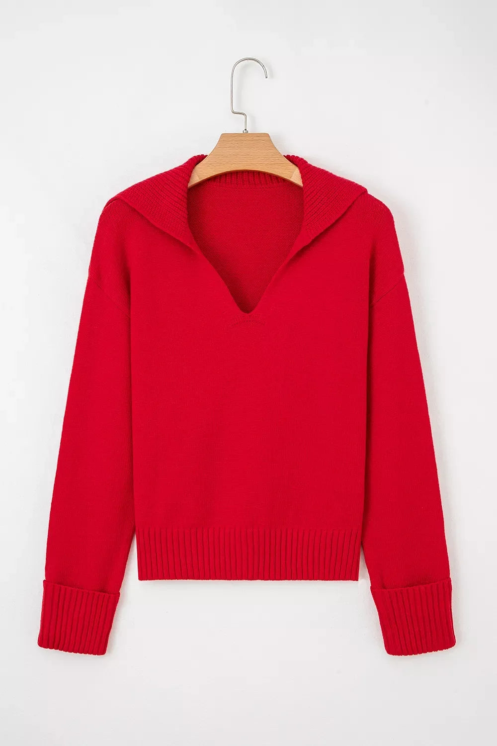 Ribbed Hem Long Sleeve Sweater
