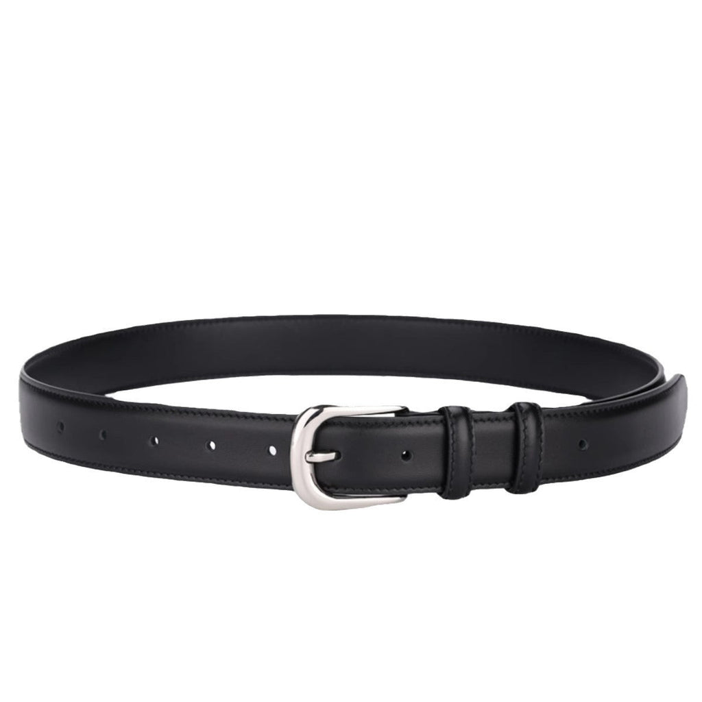 Classic Leather Skinny Belt