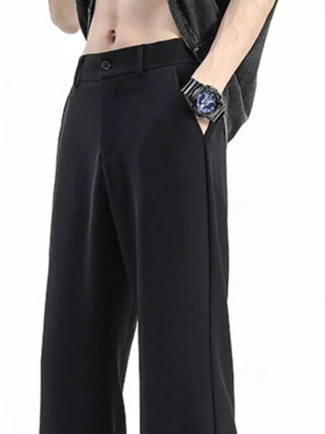 Men's Full Size Loose Fit Casual Pants Plus Size