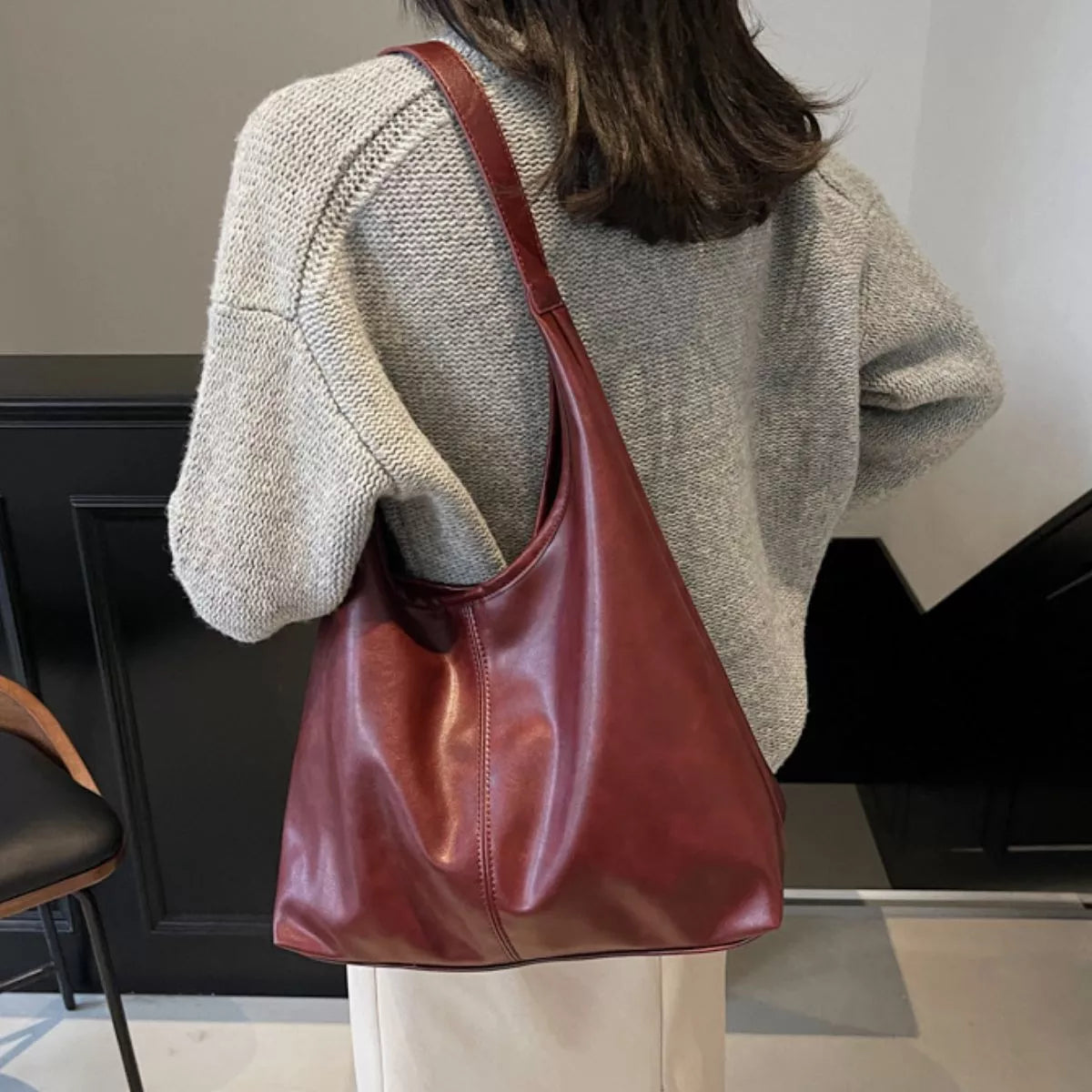 PU Leather Shoulder Bag