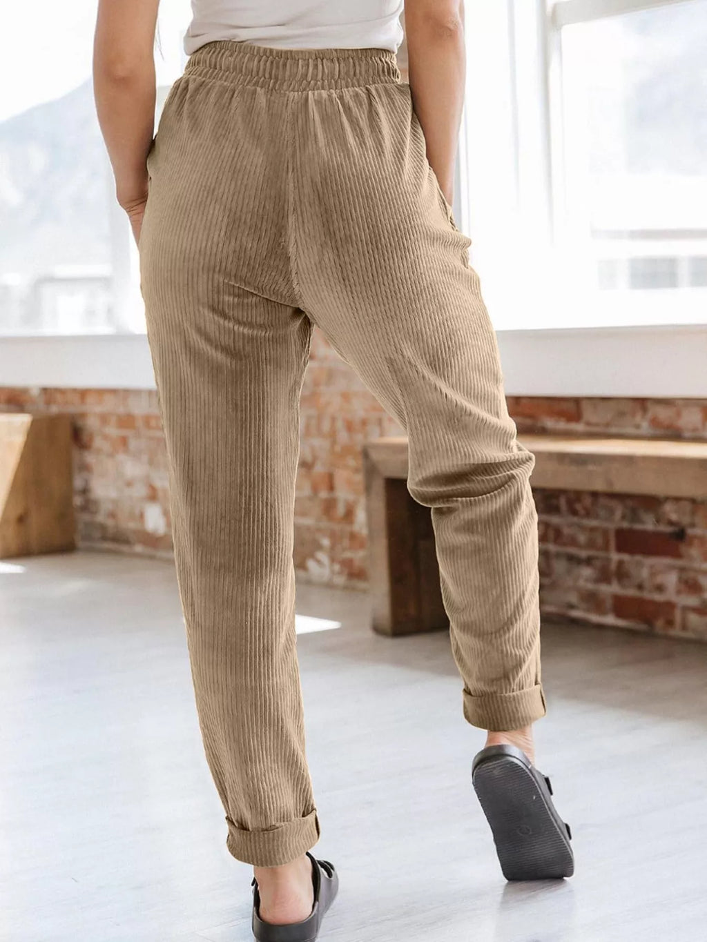 Relaxed Fit Corduroy Pants