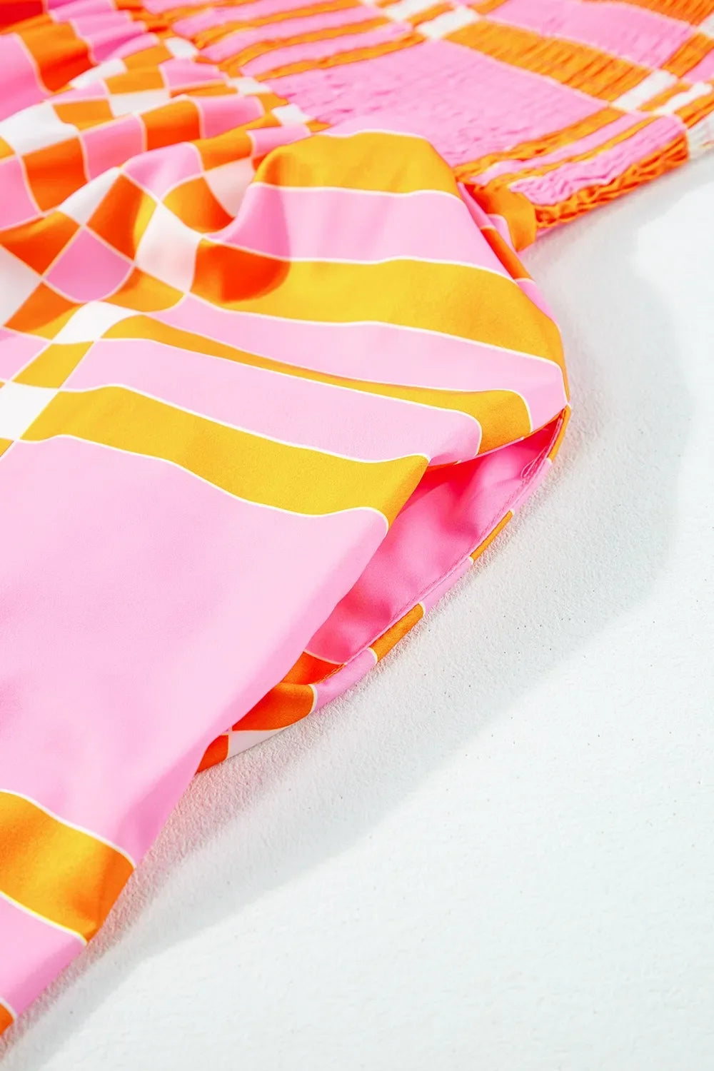 Color Block Tie Shoulder Dress