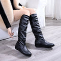 Round Toe Slouch Boots