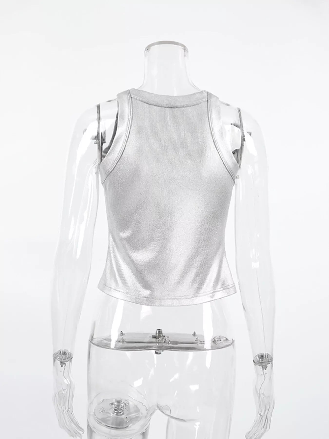 Ribbed Racerback Tank Top