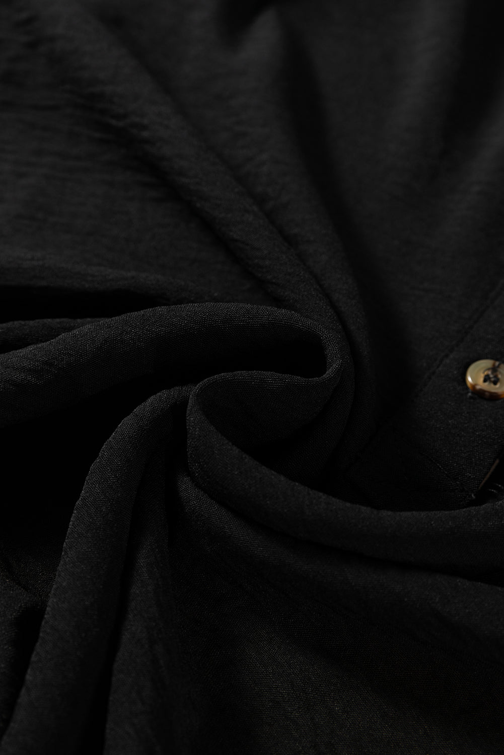 Black Contrast Leopard Print Patchwork Polo Collar Buttons Front Ruffled Long Sleeve Blouse
