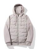 Men's Plus Size Hooded Padded Front Zip-Up Jacket