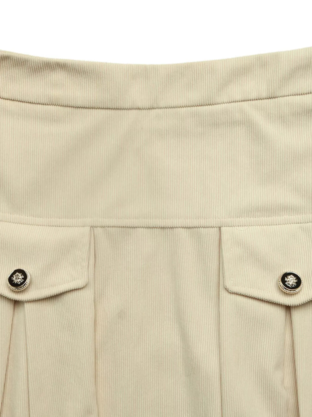 High Waist Pleated Midi Skirt
