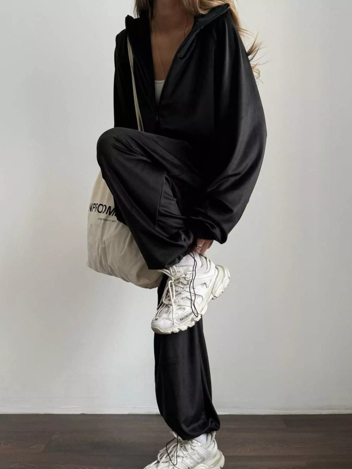 Zip-Up Hoodie and Joggers Set