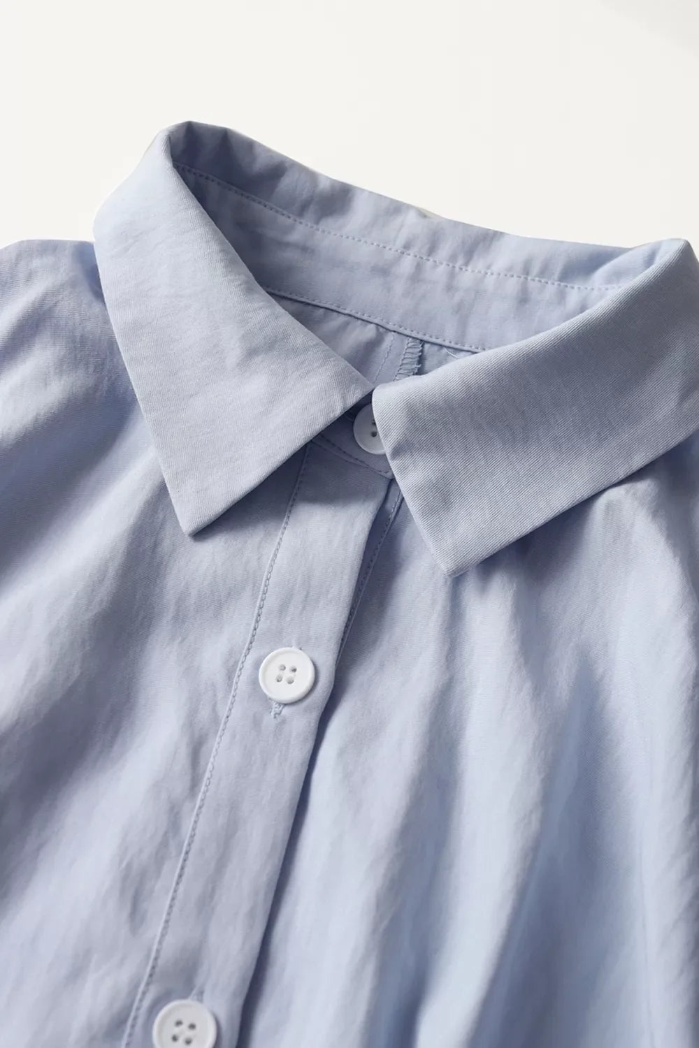 Button Up Short Sleeve Shirt Dress