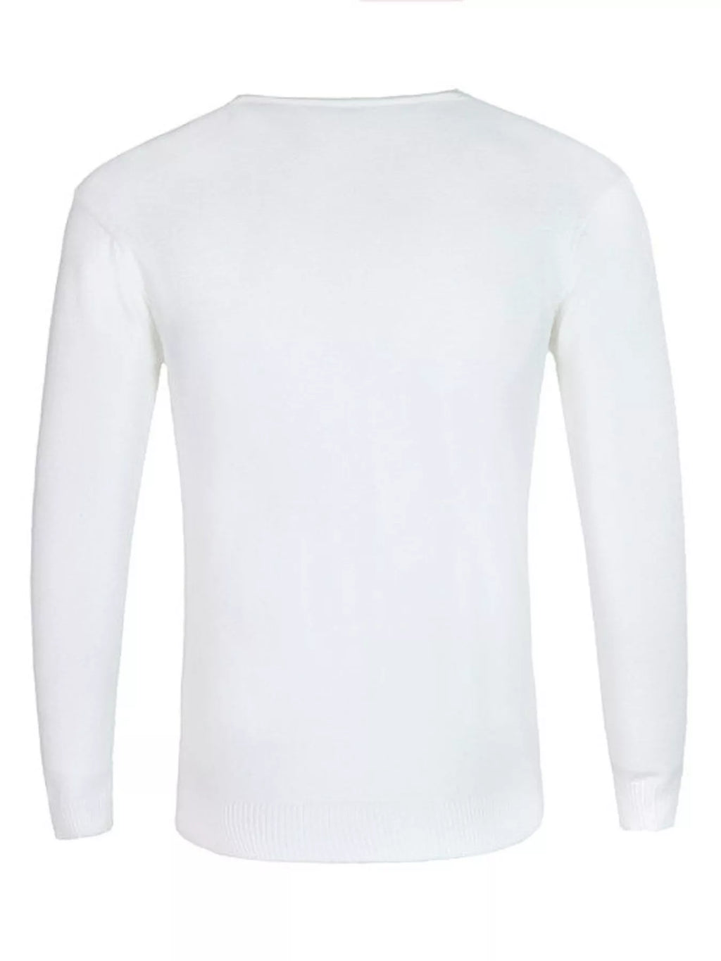 Men's Plus Size Solid Color Long Sleeve Knit Top