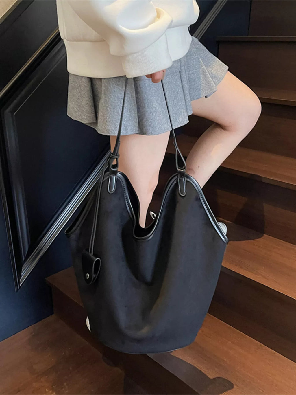 Solid Color Tote Bag