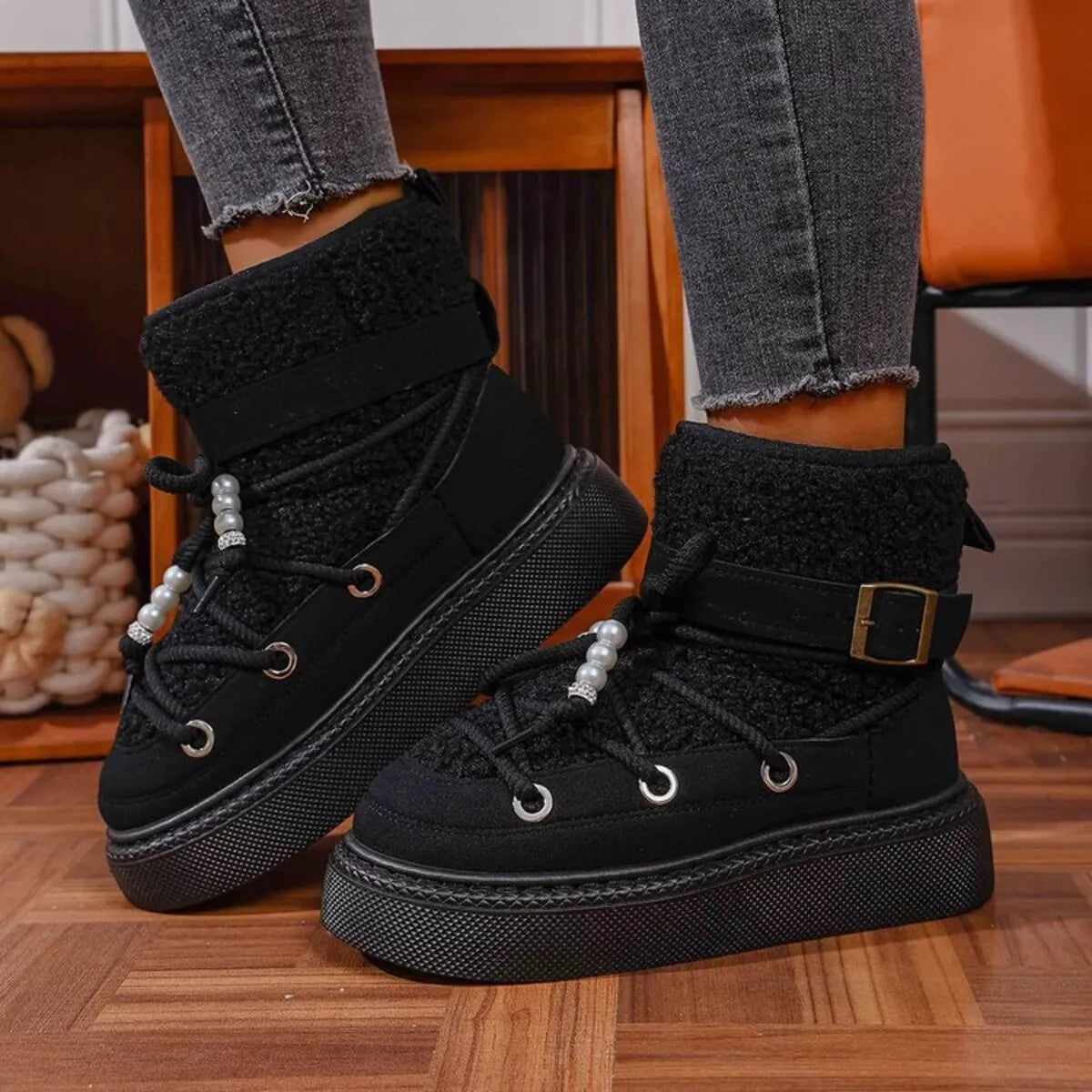 Lace Up Platform Boots