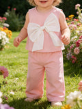 Children's Bow Tank and Pants Set