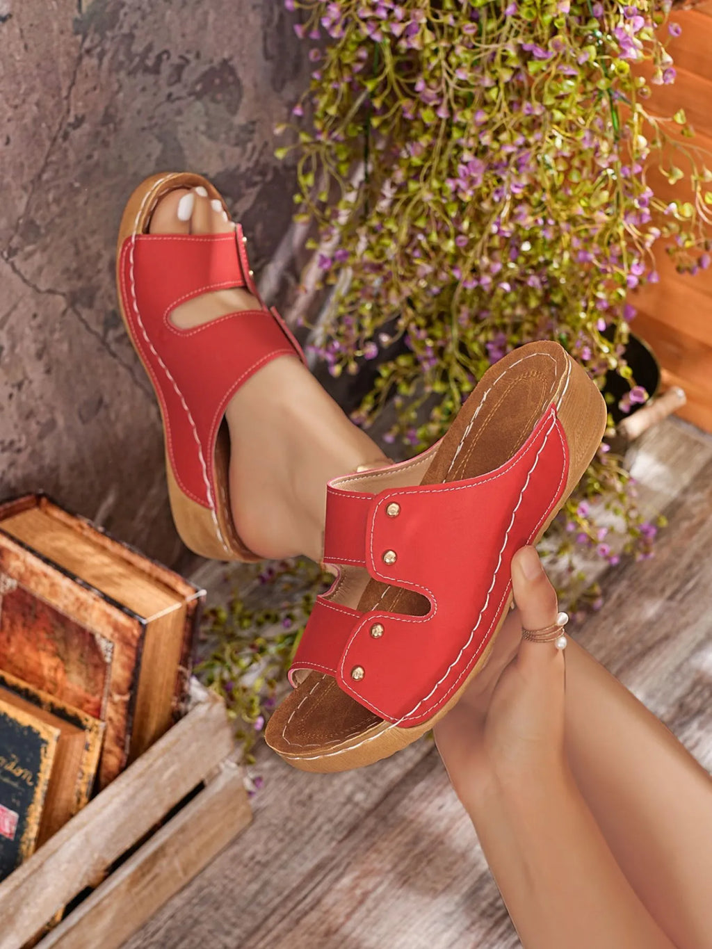 Open Toe Wedge Sandals