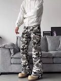 Men's Full Size Camouflage Wide Leg Pants Plus Size