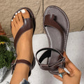 Toe Loop Flats Sandals