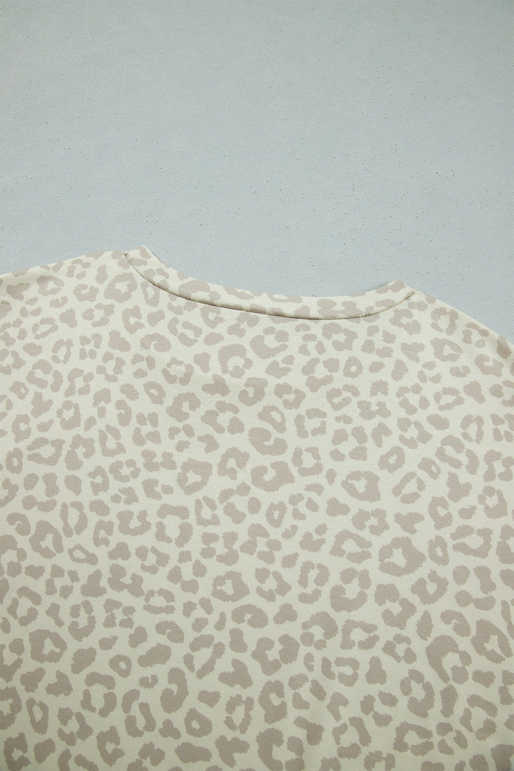 Pink Leopard Print Varsity Striped Detail 3/4 Sleeve Top Shift Pant Set