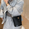 Bucket Leather Crossbody Bag