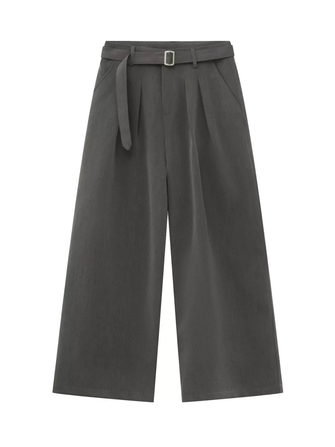 Men's Wide Leg Pleated Pants