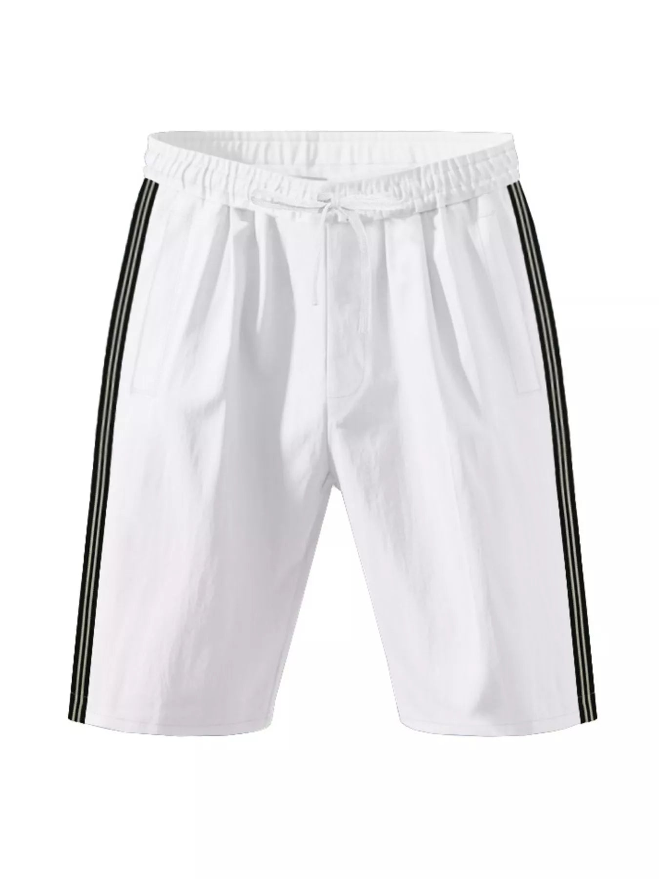 Men's Full Size Casual Striped Shorts Plus Size