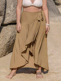 High-Low Skirt with Tie Detail