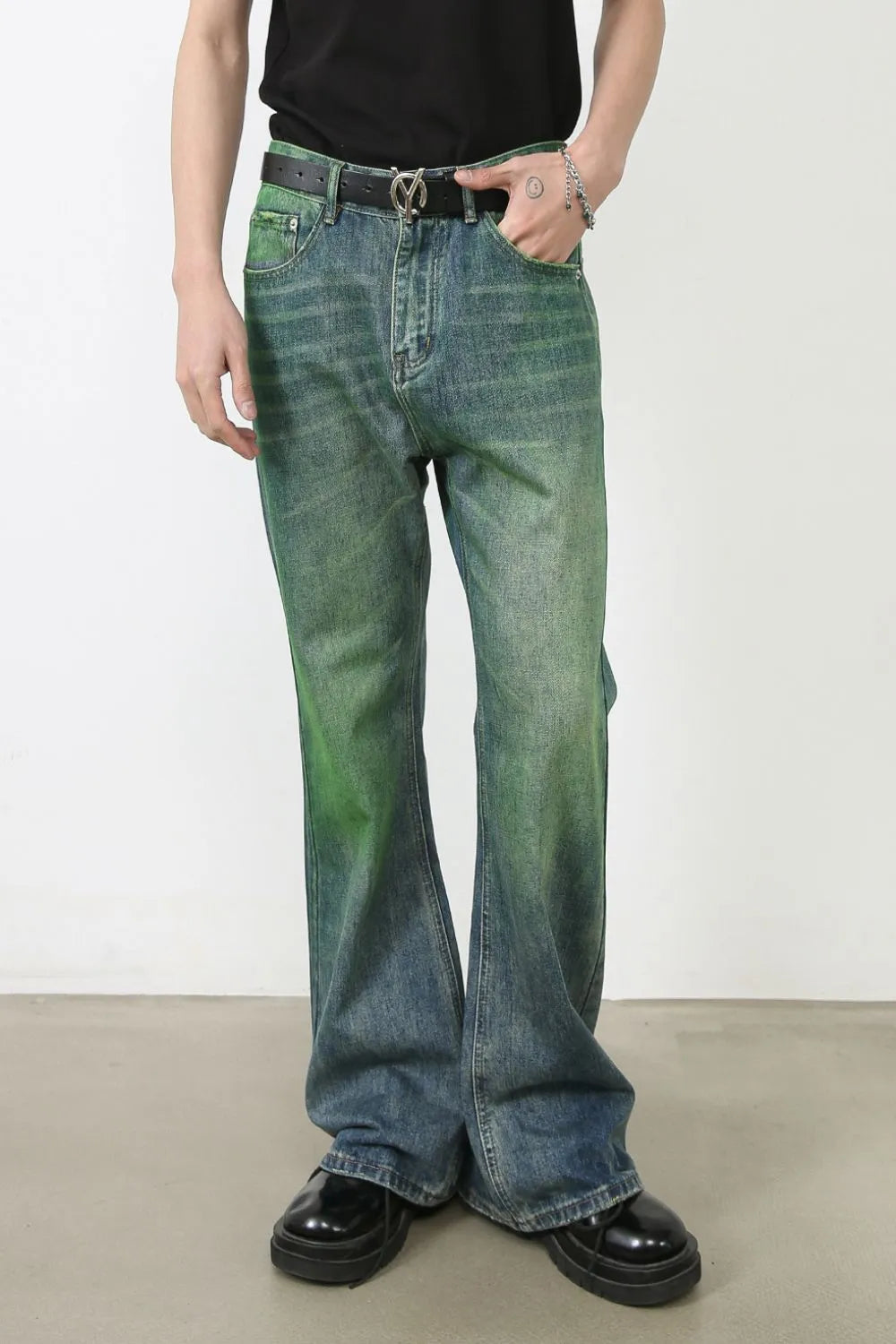 Men's Bootcut Jeans with Pockets