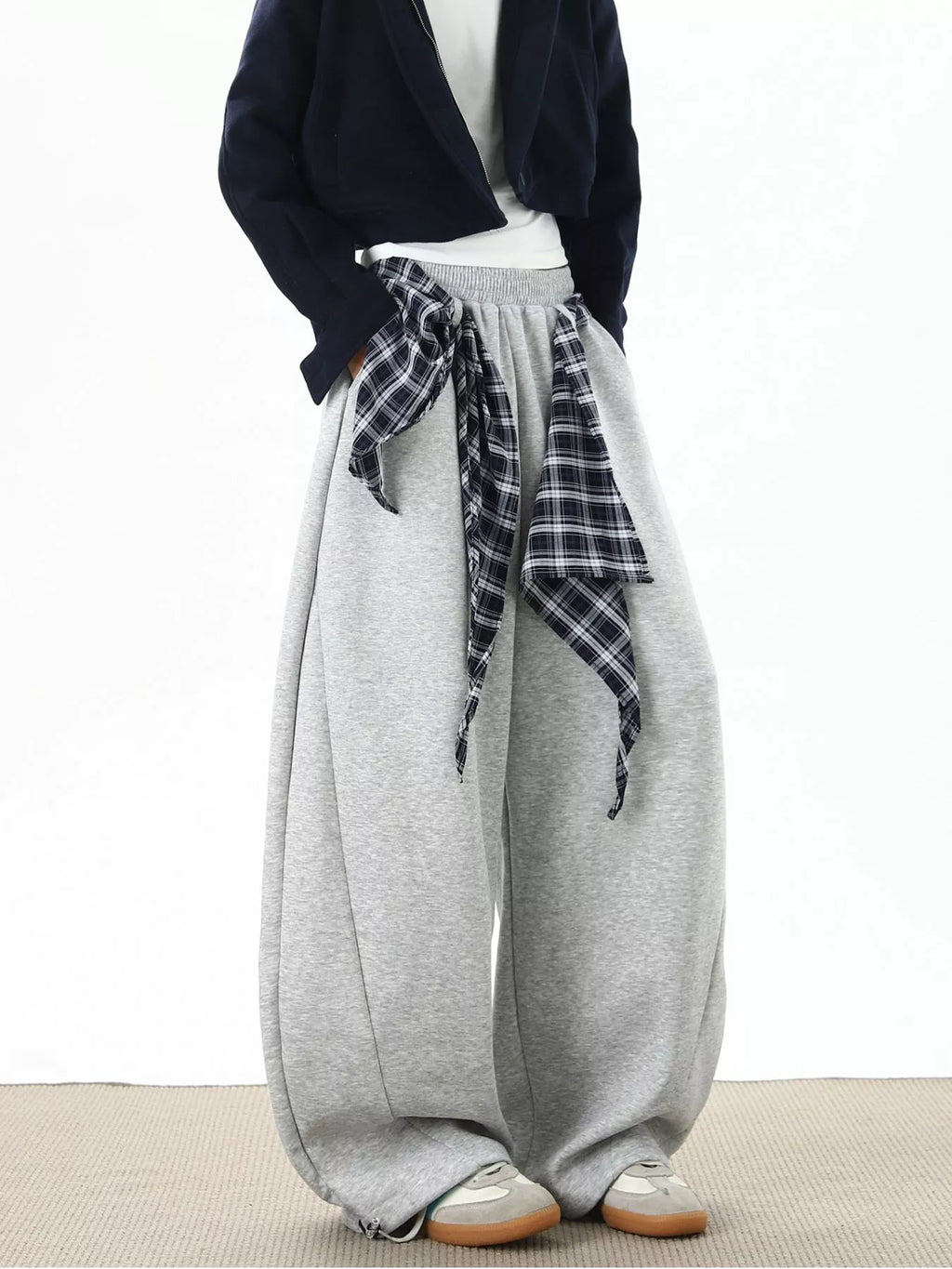 Men's Plus Size Wide-Leg Sweatpants