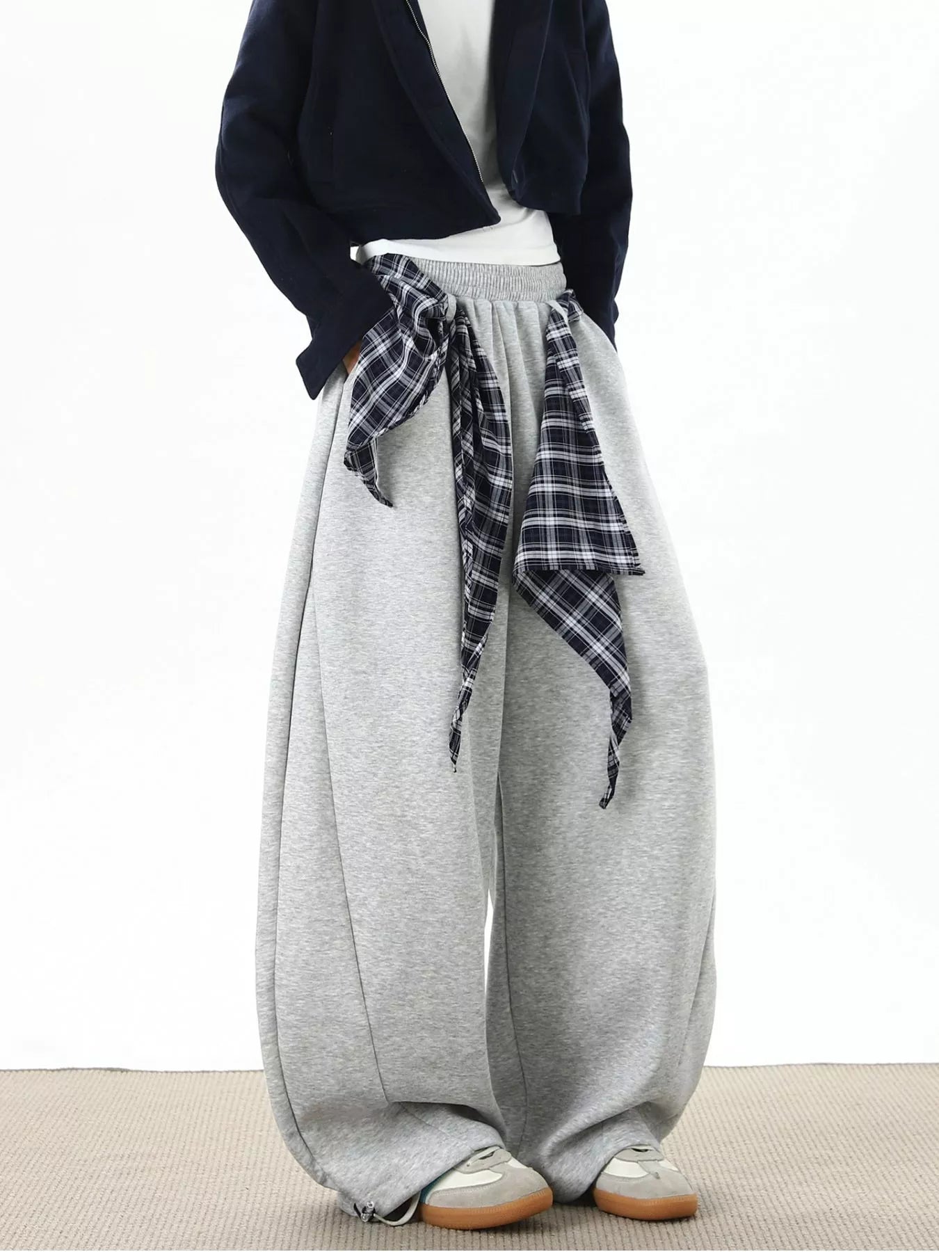 Men's Plus Size Wide-Leg Sweatpants