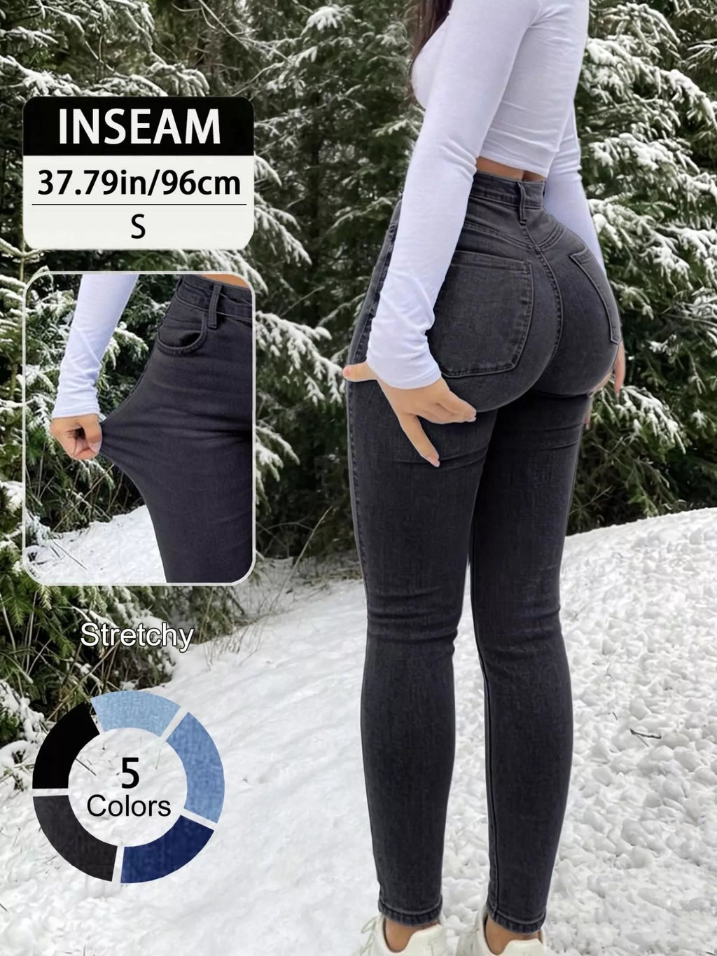 High-Waisted Skinny Jeans