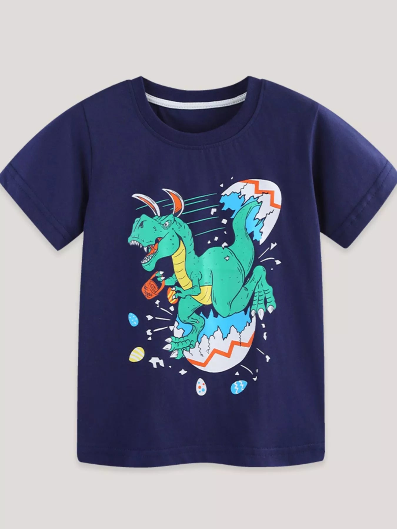Children's Dinosaur Graphic Crew Neck T-Shirt
