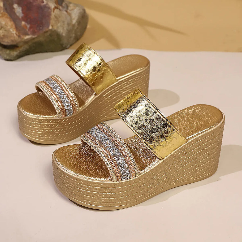 Open Toe Platform Wedge Sandals