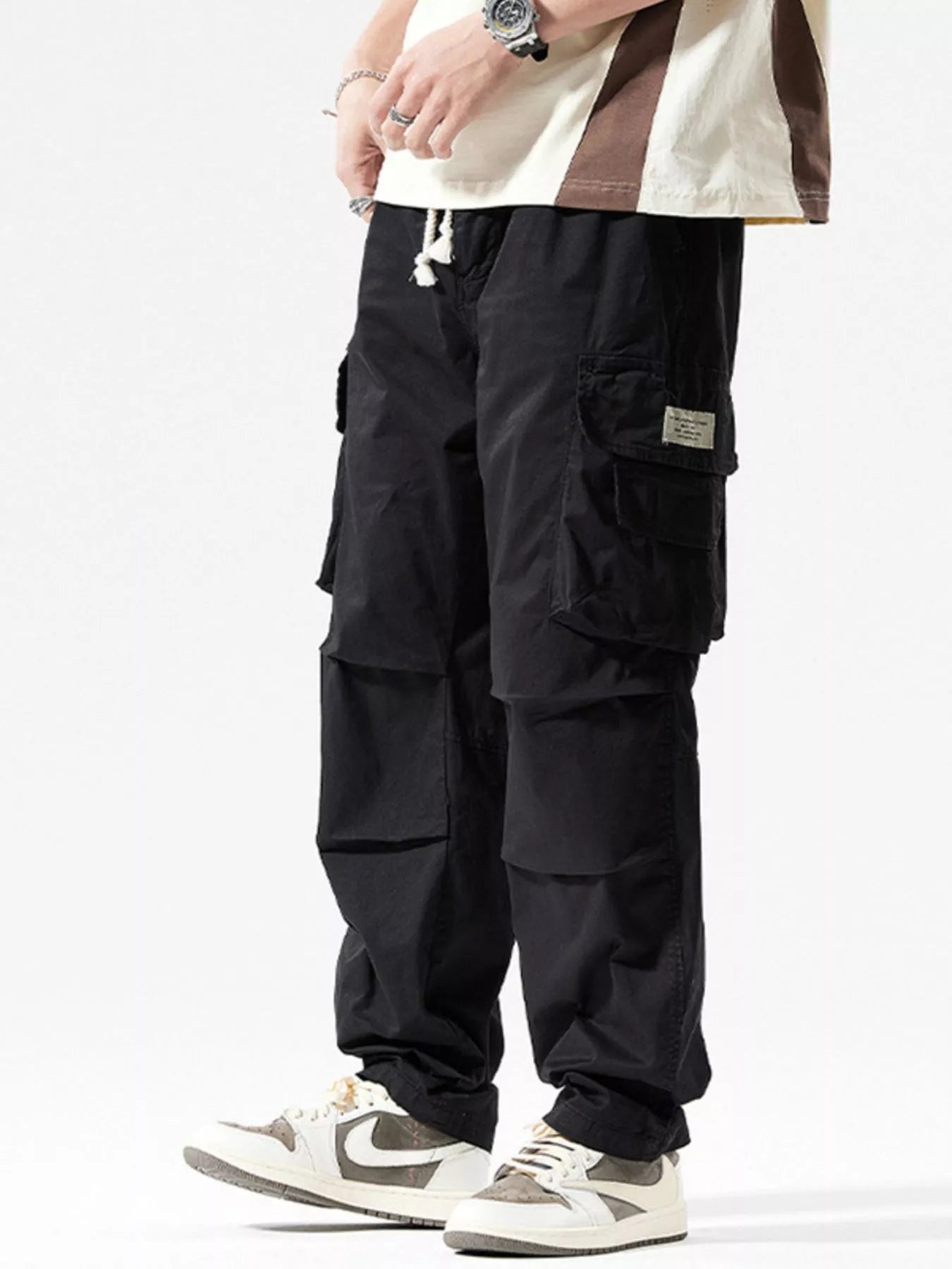 Men's Full Size Relaxed Fit Cargo Pants Plus Size
