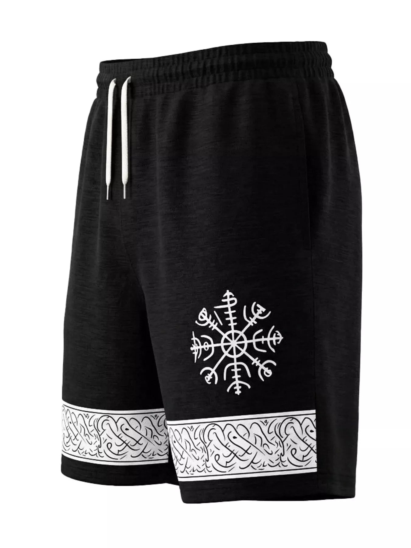 Men's Full Size Linen Blend Drawstring Shorts Plus Size