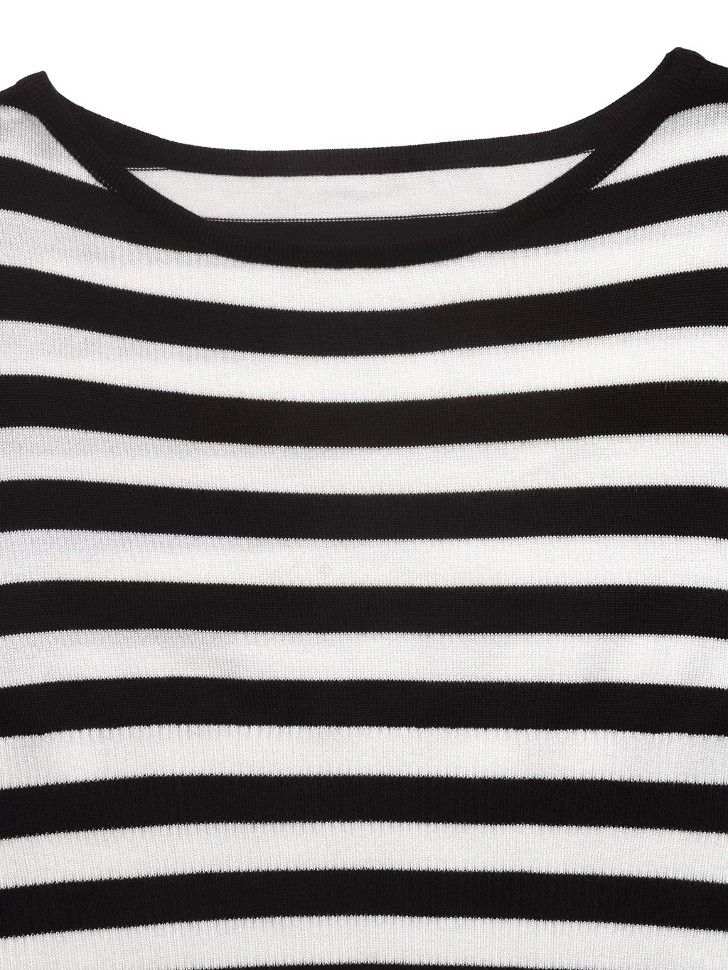 Striped Long Sleeve Knit Top