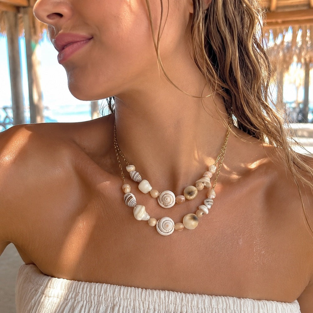 Shell Pendant Necklace Collection