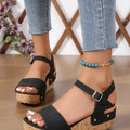 Ankle Strap Wedge Sandals