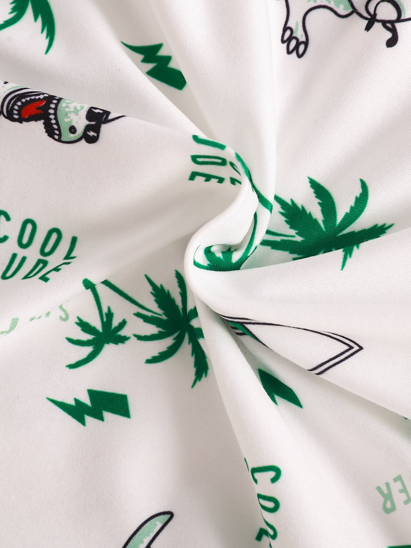 Children's Dinosaur Print Polo Bodysuit & Shorts Set