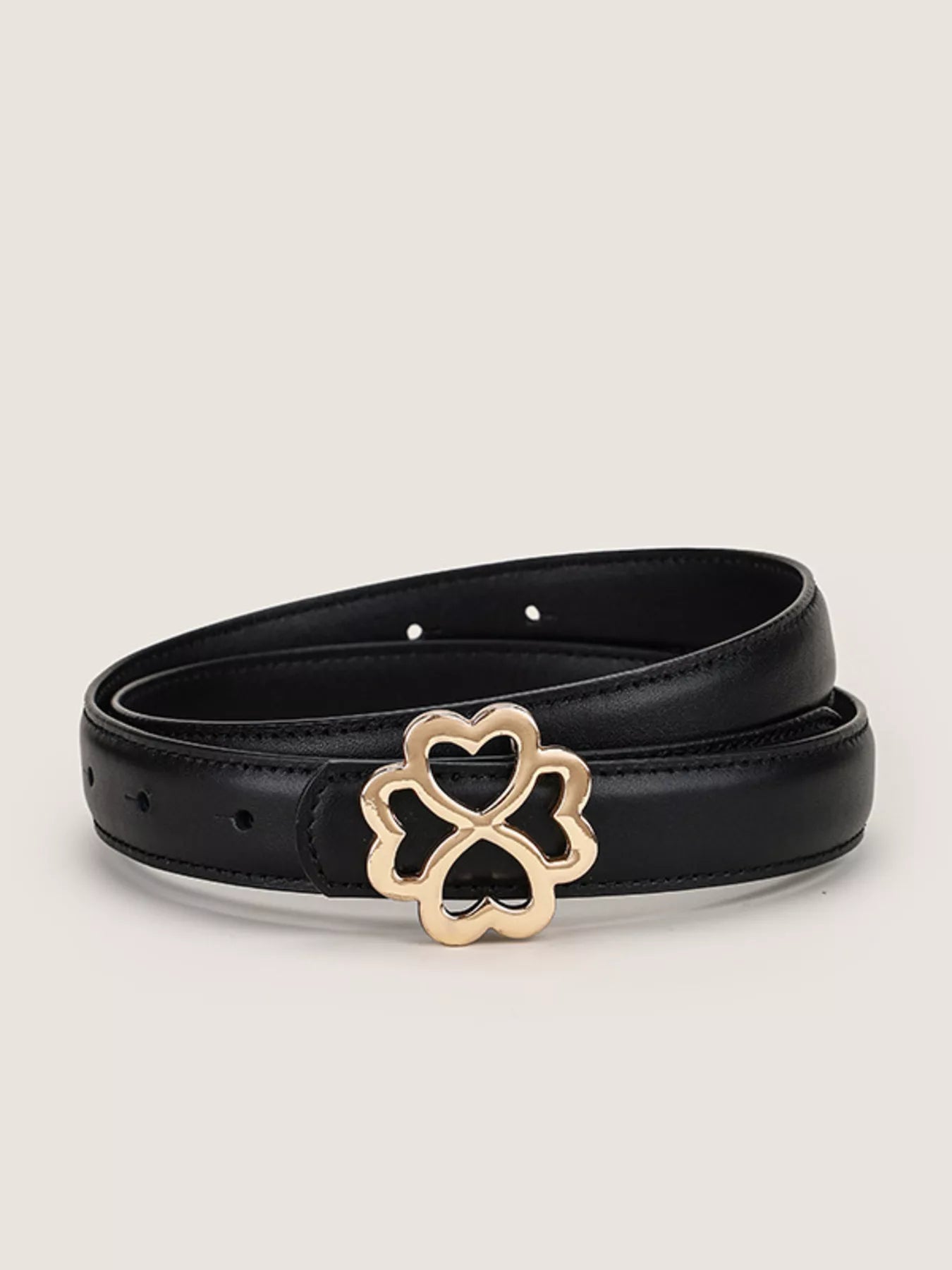 Clover Buckle Adjustable Belt