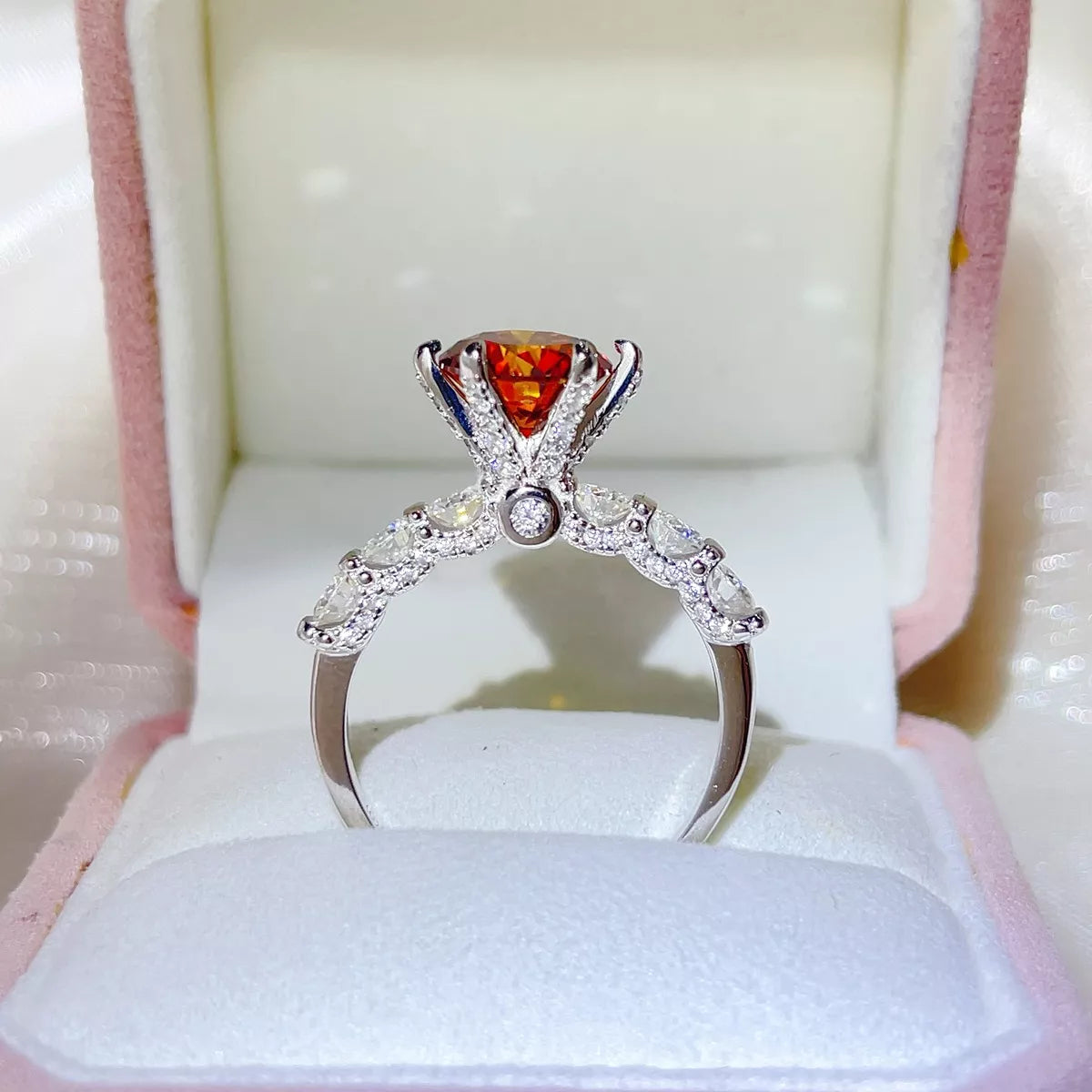 3 Carat 925 Sterling Silver Moissanite Ring