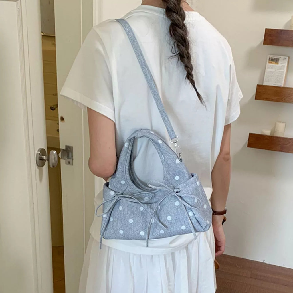 Polka Dot Bow Handbag