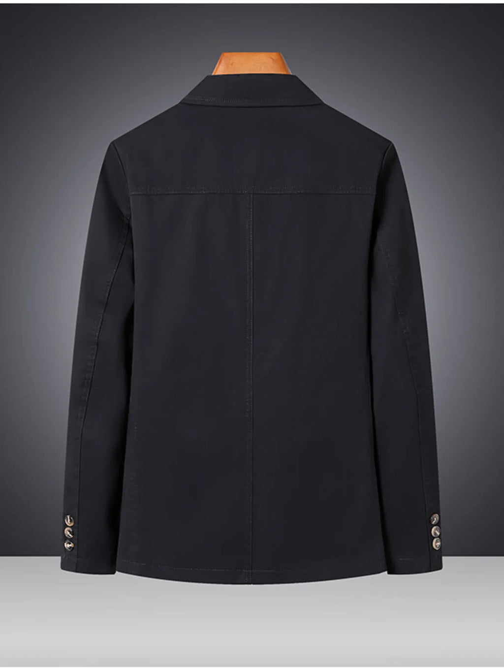 Men's Plus Size Lapel Collar Long Sleeve Blazer