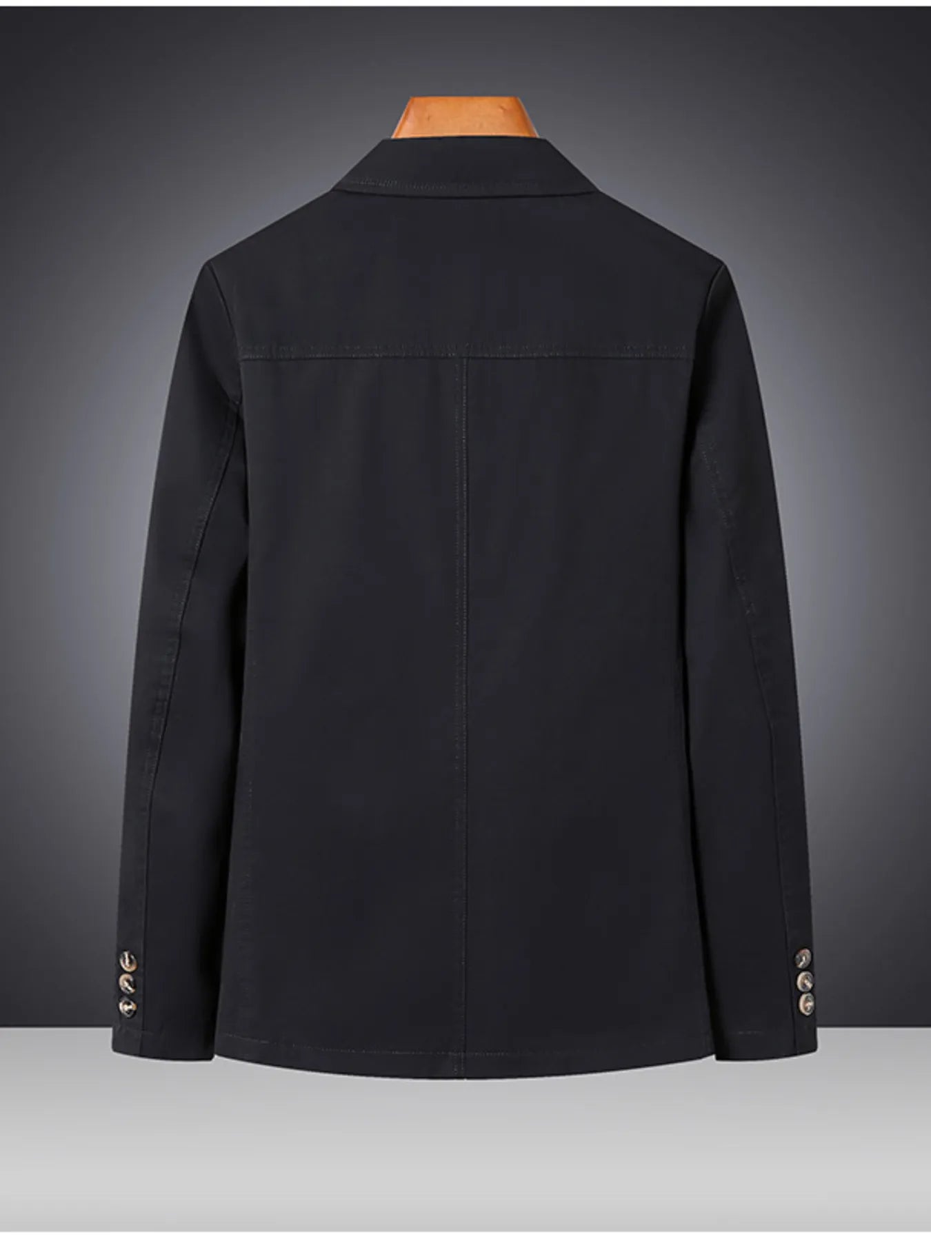 Men's Plus Size Lapel Collar Long Sleeve Blazer