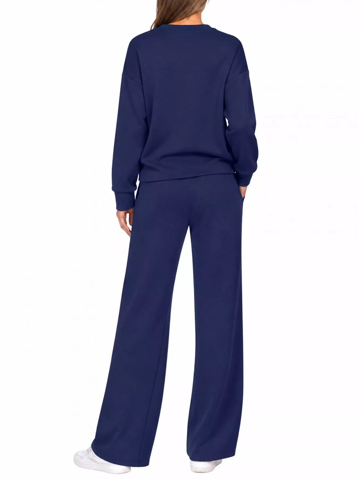 Dropped Shoulder Top and Pants Set