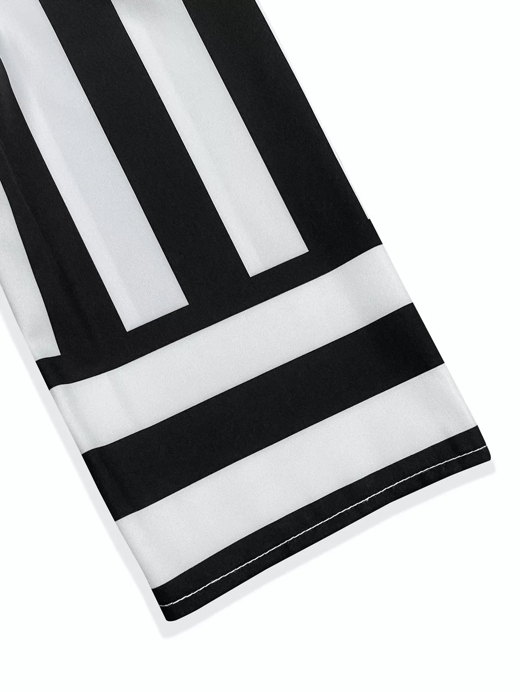 Striped Notched Casual Mini Dress