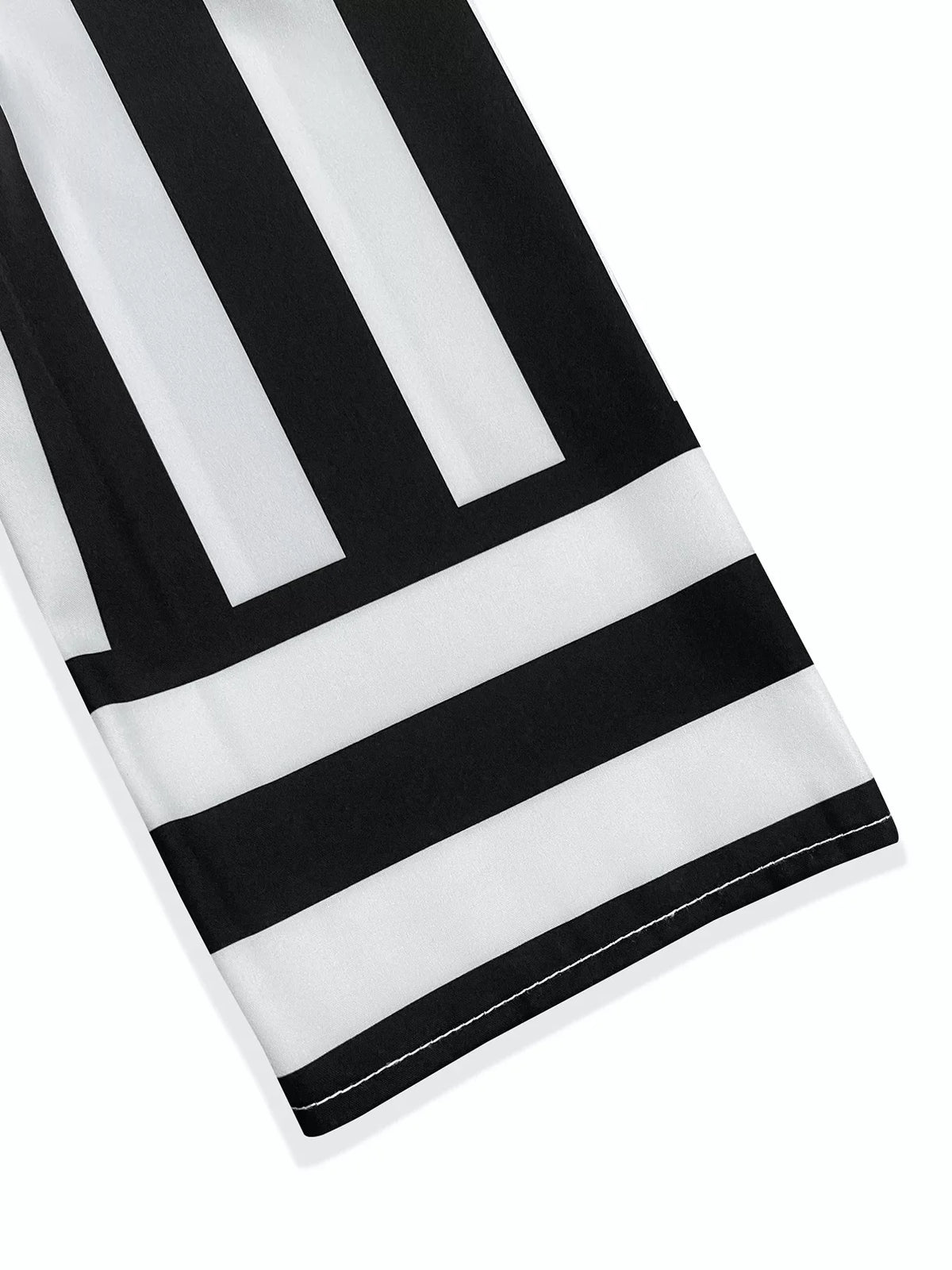 Striped Notched Casual Mini Dress
