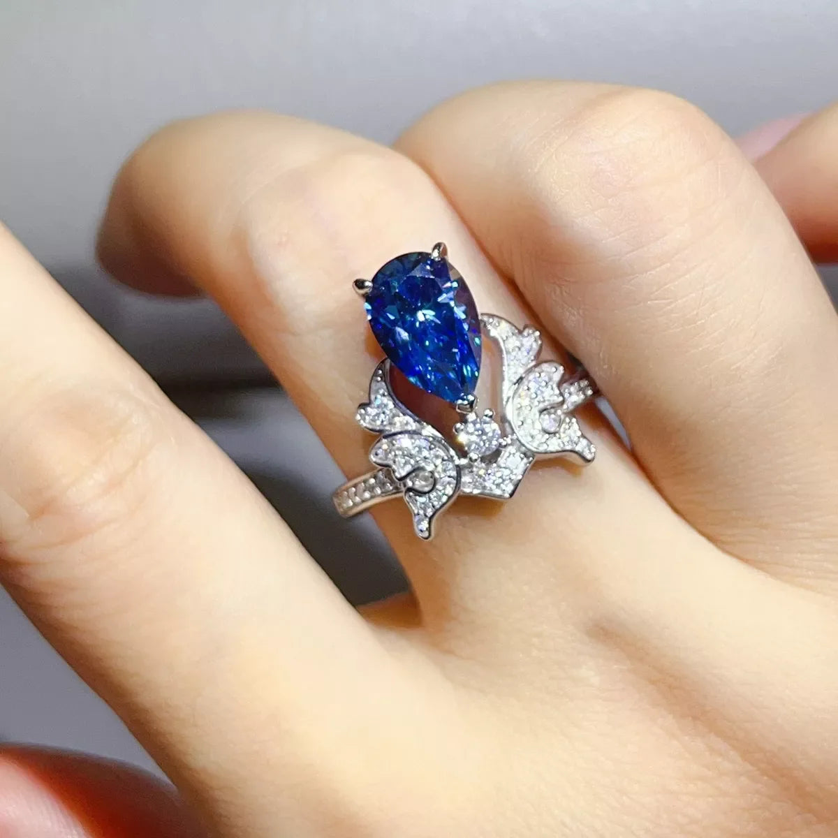 3 Carat 925 Sterling Silver Moissanite Ring