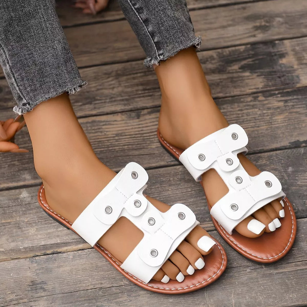 Open Toe Flats Sandals
