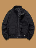 Men's Plus Size Zip Up Long Sleeve Jacket