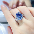 10 Carat Moissanite 925 Sterling Silver Ring